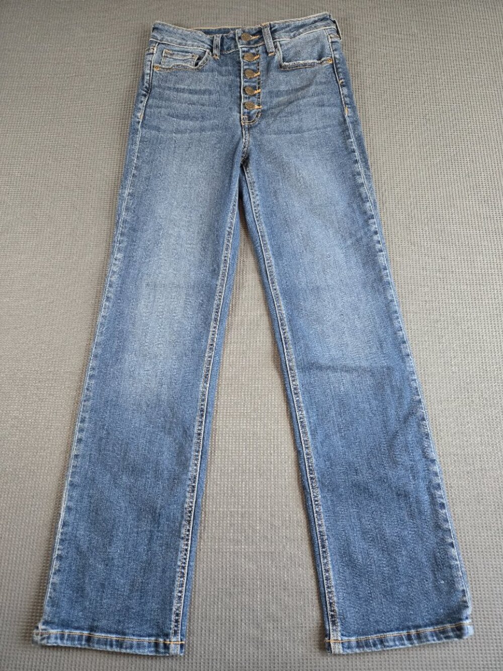 Harper Heritage High Rise Straight Button Fly Jeans Size 26